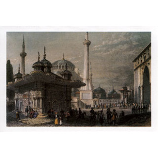 Grusskartenset Moscheenmalerei 4 Stück